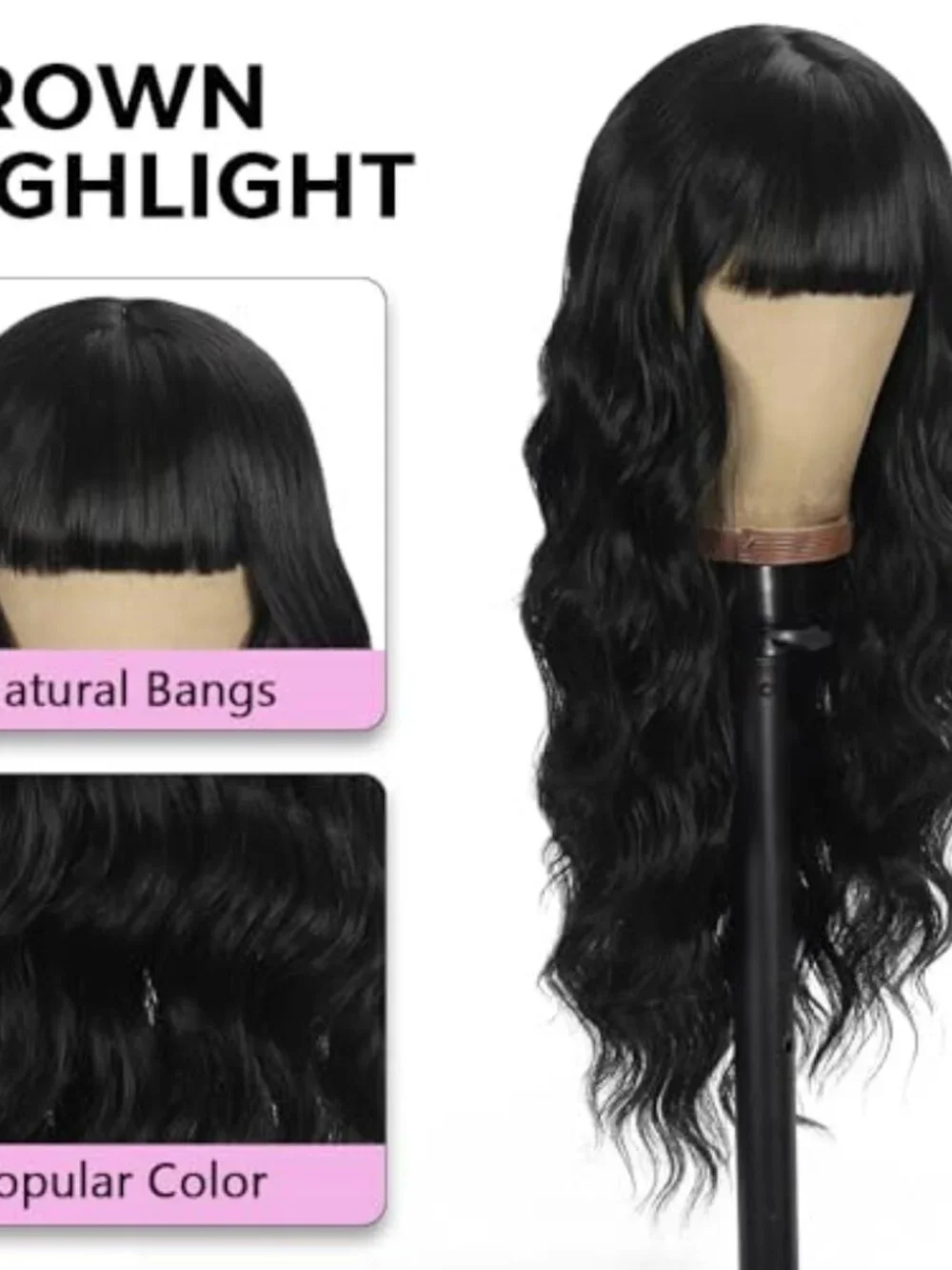 N/A black wig